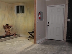 Worker picks up his boss and takes him to an empty room