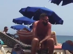 Str8 spy daddy bear at the beach 3