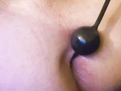 Taking Beads out of my Boi Pussy