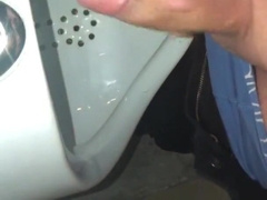 Compilation of Urinating and Spunking at a urinal two times this weekend