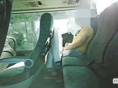 Handjob in the bus