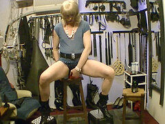 BACK FROM A BORING soiree part4 yelling ON 12CM enormous DILDO