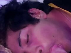 Hungry twink taking a huge dick