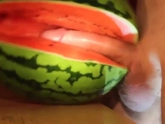 fruit fuck and self swallow - the best comes after cumming 2