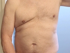 Exhibitionist masturbator jacking and gobbling jizm before bathroom