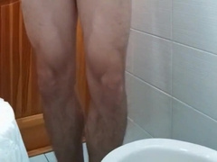 Yam-sized salami of young twunk ejects spunk after long abstinence!