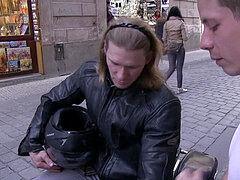 queer game with grizzly biker