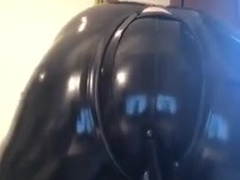 Utter Condom Marionette Showcases off Suit and Wanks off