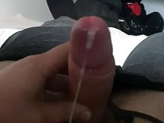 Midday jerk with a cock ring