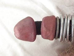 Steel cyborg cock wank