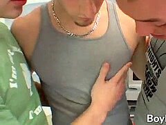 three cool young guys love sucking dicks and nutting