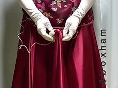 masturbation with short cheongsam Part.2