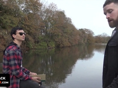 Jj Thorne cannot wait to have his face buried deeply in hunky Logan Carter's manhole