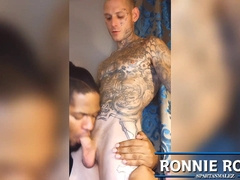 HETERO INKED BOY RONNIE GETS EDGED & SERVICED