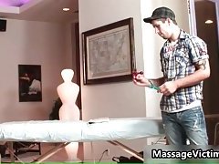 Jake Austin gets his amazing body massaged