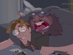 Rectal, internal cumshot, disney gay