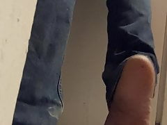 Kitchen male soles in need of foot rubs and licking