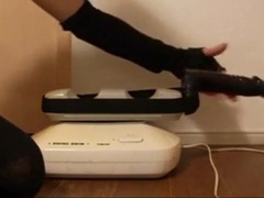 Cross-dresser gets machine fucked and cums ! 2