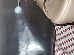 Cum on her ankle boot