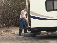 STEPDADDY DECIDES TO USE TWINK SON AS A CUMDUMP!