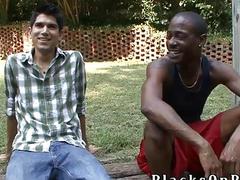 Bradley Wood's white behind is slammed by a BBC