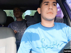 Edipo Rey got into the wrong ride & got ravaged Leo Blue heavy cock
