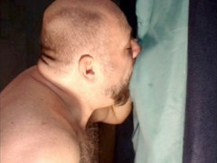 Married mature with long dick returns for another round of glory hole fun