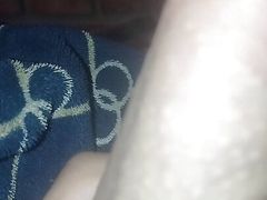 skinny naked shows his very sexy tail