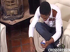 Dressing up like a sissy slut makes my prick so rock-hard