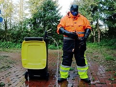 Raingear Pup - pawing outdoors after work