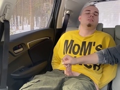 Gay milking, femdom handjob, cum shot