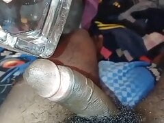 Oil massage and cum big cock