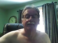 grandpa cum on webcam