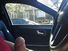 Wanking in the Car on a Busy Road