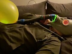 BHDL -  N.V.A. LATEXGASMASK BREATHPLAY - THE GLOWING REBREATHALYZER PART 1 -