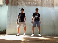Boys Dancing for Fun