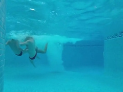 Bare Pool Side teen 18+ Threesome