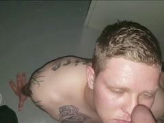 Gay big black cock, facial