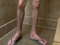 Thin Youngster Rock Hard in Gym Locker Bedroom