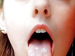 Melody Parker - Cum Tribute(Black cock slut tongue)