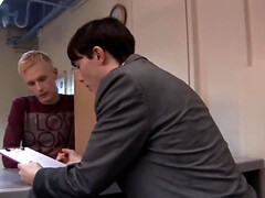 Horny Lex Blond and the adorable office clerk Charlie Snake