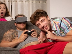 Venus Vixen gets it on with two bisexual super-studs