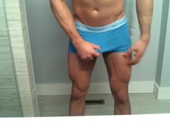 Horny Straight Guy Jerks Off In The Shower