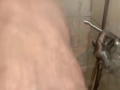 German Boy Has Fun In The Shower