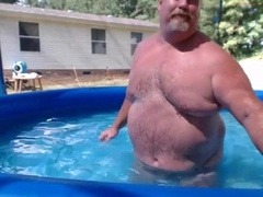 Naked Pool Dad 9