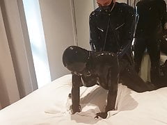 Fucking a horny rubber doll