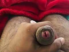 Big hole with Uncut Big Black dick masterbating with panty