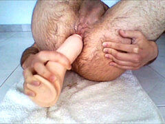 Gay gape, big dildos, gay masturbation