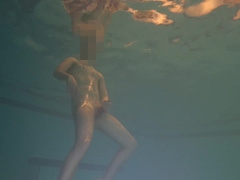 Underwater Pool Bare Swim