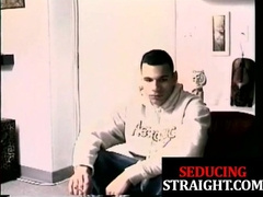 Dangled gay-for-pay jock weenie gargled by DILF in inexperienced couple